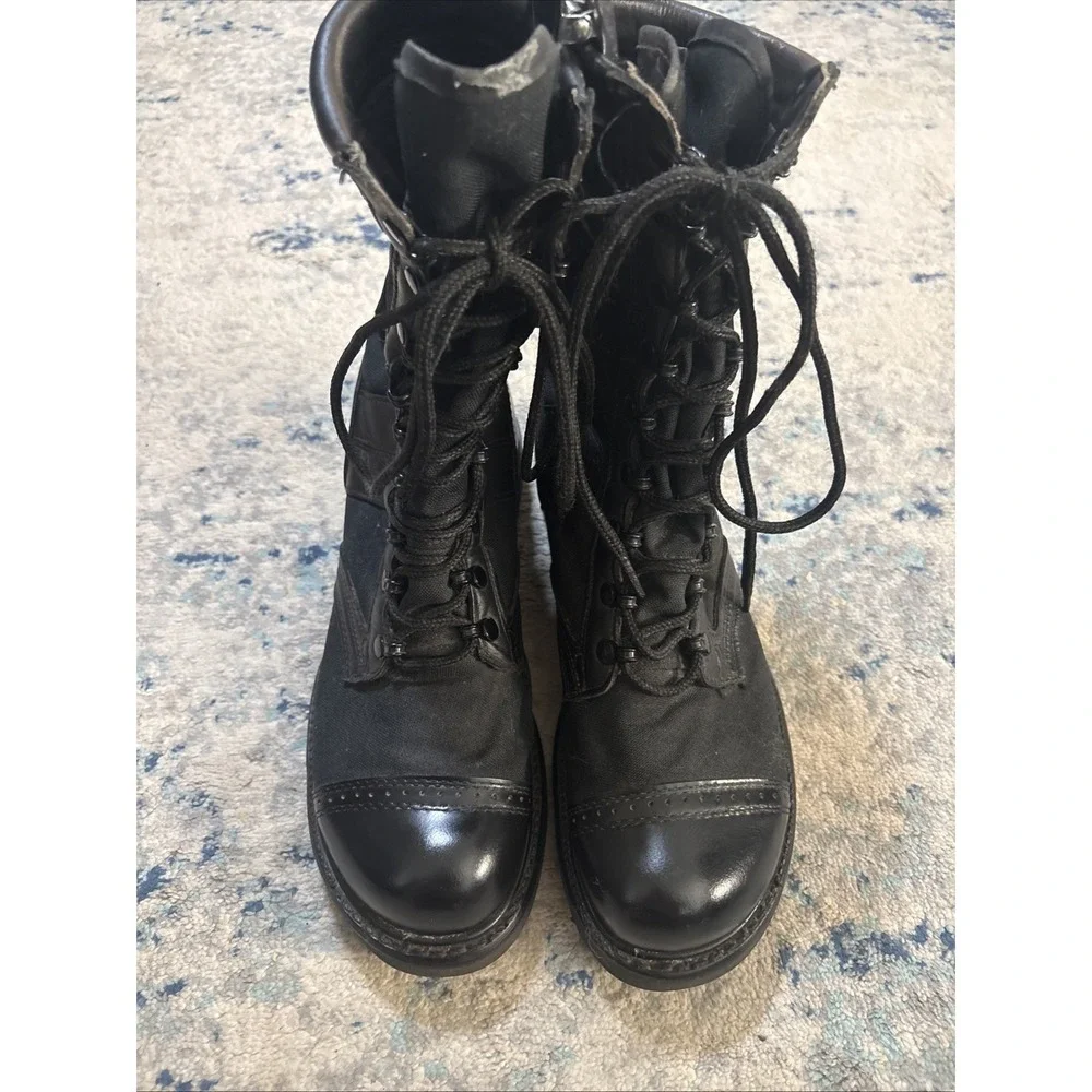 Vintage Corcoran Military Combat Black Jump Boots Mens Size 10.5 Made In USA